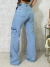 Calça wide leg cargo Rita - comprar online