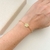 PULSEIRA LETRA FIXA OURO - comprar online