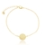 PULSEIRA LETRA FIXA OURO