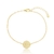 PULSEIRA LETRA FIXA OURO - Althea Acessórios - Relicários, Pulseiras, Anéis | Compre Online Agora