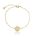 PULSEIRA LETRA FIXA OURO