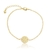 PULSEIRA LETRA FIXA OURO - Althea Acessórios - Relicários, Pulseiras, Anéis | Compre Online Agora