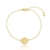 PULSEIRA LETRA FIXA OURO