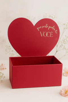 10 UN CESTA CARTONADA CORAÇÃO CENARIO -25x10x28 VERMELHO - comprar online