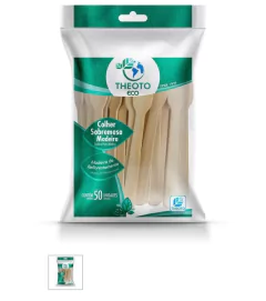 Colher de Madeira descartavel Theoto