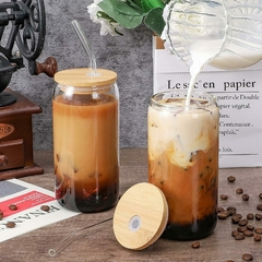 Vaso con sorbete y tapa de Bambu Freedom