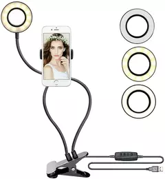 Trípode flexible con aro de luz - tienda online