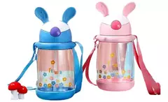 Botella con sorbete Flower