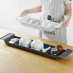 Estante organizador de bañera extensible - Erinfebo