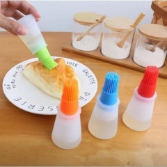 Dosificador de condimentos de silicona con pincel