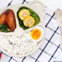 Set de plato y cubiertos para bebé - Erinfebo