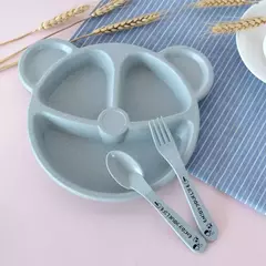 Set de plato y cubiertos para bebé - tienda online