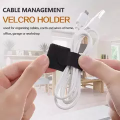 Organizador de cables autoadhesivo con abrojo en internet