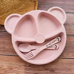 Set de plato y cubiertos para bebé - tienda online