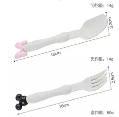 Set de tenedor y cuchara Mickey