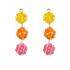 BRINCO BALLS AMARELO/LARANJA/ROSA