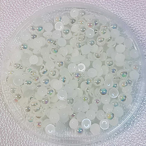 MEIA PÉROLA IRISADA OFF-WHITE 3 e 4 cm. (10 gr.) 6 e 8 cm. (20 gr.) - comprar online