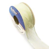 FITA DE RENDA COM ORGANZA HALLEY OFF WHITE 25MM - METRO