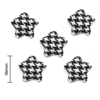 ESTRELA BASE METAL PIED DE POULE 16MM - 5 UNIDADES