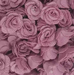 APLIQUE ROSA TECIDO 2,5 CM- 5 UNIDADES COR ÚNICA na internet