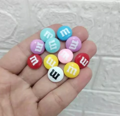 MINI APLIQUE M&M'S 15MM COLORIDOS - 10 UNIDADES SORTIDAS