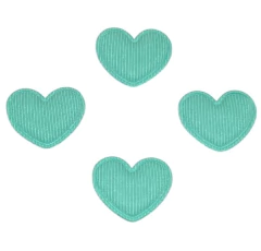 APLIQUE CORAÇÃO VELUDO COTELÊ 3,5 CM - KIT COM 6 UNIDAES - loja online