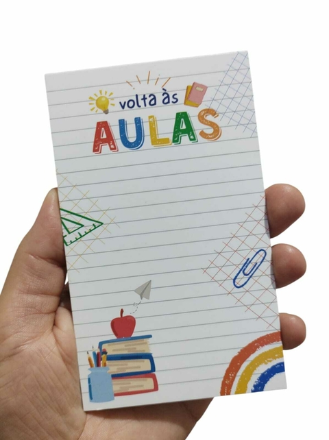 PAPELETAS VOLTA ÀS AULAS - 10 UNIDADES