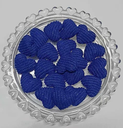 APLIQUE MINI CORAÇÃO VELUDO COTELÉ BASE METAL 1,5 x 2 / 5 UNIDADES na internet