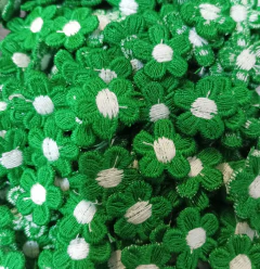 MINI FLORZINHA BORDADA 2CM - 10 UNIDADE - loja online