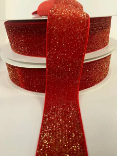 FITA VELUDO COM BRILHO VERMELHA - N2 / N9 - METRO - comprar online