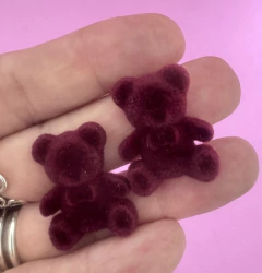 APLIQUE URSINHO FLOCADO 3 x 2,5 cm./ 2 UNIDADES na internet