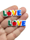 APLIQUE ACRÍLICO VOLTA ÀS AULAS LOVE COLORIDO - 2 UNIDADES