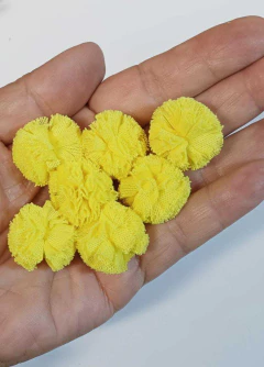 POMPOM MALHA 2,5 CM - PACOTE COR ÚNICA ( 6 UNNIDADES ) na internet