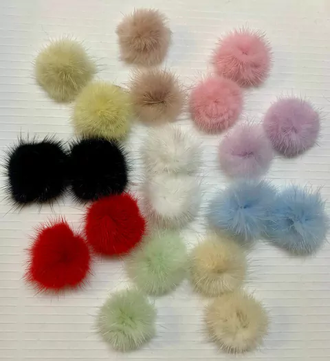POMPOM 3CM PELINHO PLANO - PAR - comprar online