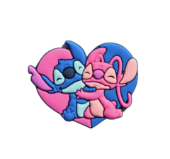APLIQUE EMBORRACHADO STITCH E ANGEL CORAÇÃO - 2 UNIDADES - comprar online