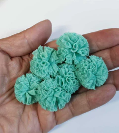 POMPOM MALHA 2,5 CM - PACOTE COR ÚNICA ( 6 UNNIDADES ) - loja online