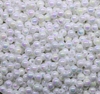 BOLA LEITOSA IRISADA 4MM BRANCA - 10G