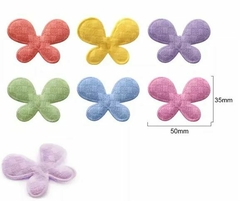 APLIQUE BORBOLETA PRINCESS/ KIT COM 5 UNIDADES