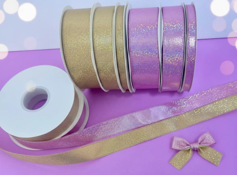 FITA IMPORTADA LAMÊ MIL PONTOS, 38, 25 E 10 mm. / METRO