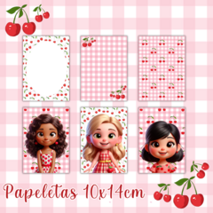 KIT DIGITAL PAPELETAS CEREJINHAS - PRODUTO NÃO FÍSICO