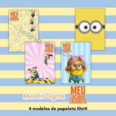 KIT DIGITAL PAPELETAS MINIONS - PRODUTO NÃO FÍSICO