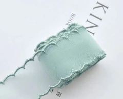 FITA IMPORTADA ORGANZA COM BORDA ESCALOPE -38 mm. / METRO - loja online