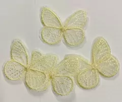 APLIQUE BORBOLETA BORDADA CANDY - PAR (2 UNIDADES)