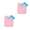 APLIQUE EMBORRACHADO CALCULADORA ROSA - KIT COM 2 UNIDADES