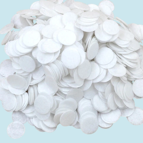 CIRCULO DE FELTRO PARA ACABAMENTO 2,5 CM - 20 UNIDADES