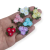APLIQUE RAMO FLORZINHA TIPO BORDADO - 5 UNIDADES SORTIDAS