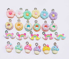 APLIQUE PINGENTE DE RESINA MINI 10 UNIDADES - comprar online