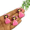 APLIQUE EMBORRACHADO FADINHA ROSA - 2UNIDADE
