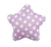APLIQUE ESTRELA BASE METAL POA - LILAS / 5 UNIDADES