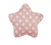 APLIQUE ESTRELA BASE METAL POA -ROSA BEBE / 5 UNIDADES